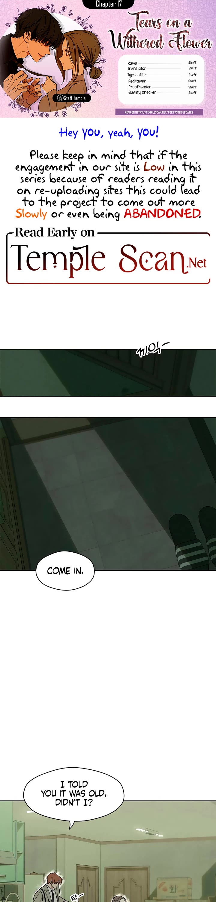 Read Tears on a Withered Flower Manga Online