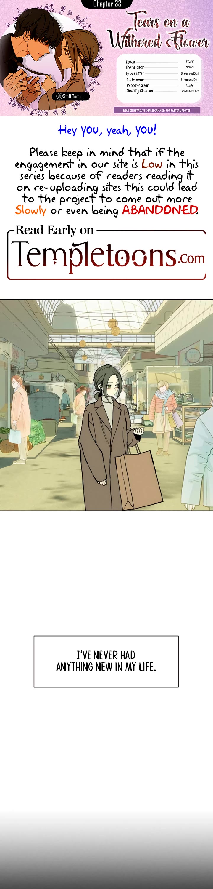Read Tears on a Withered Flower Manga Online