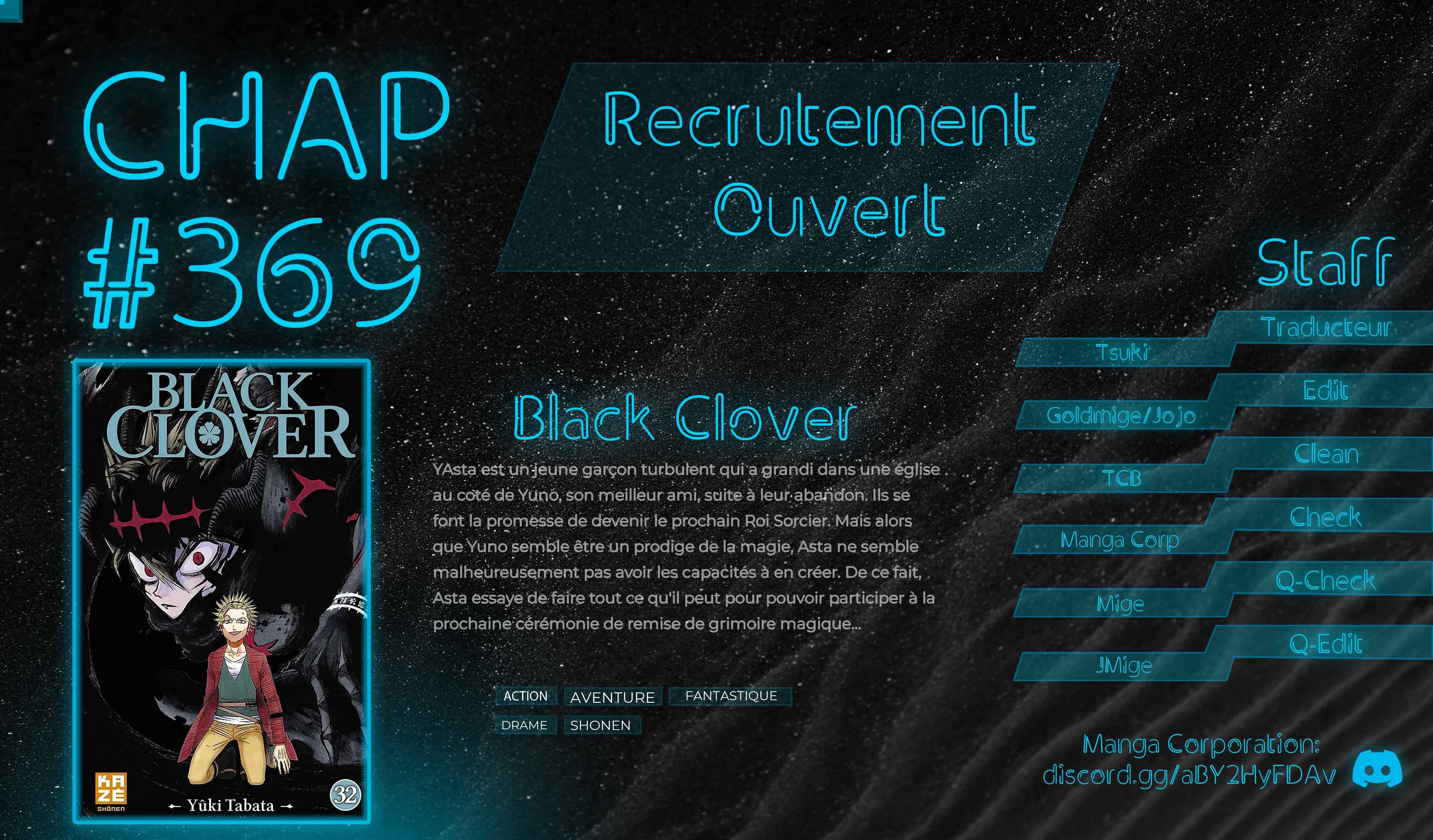 Read Black Clover vf Manga Online