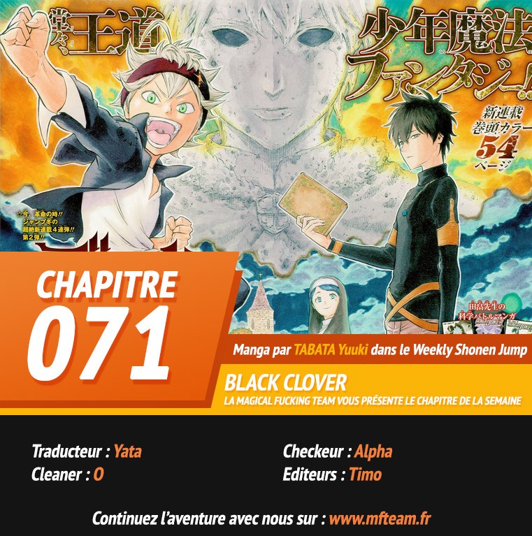 Read Black Clover vf Manga Online