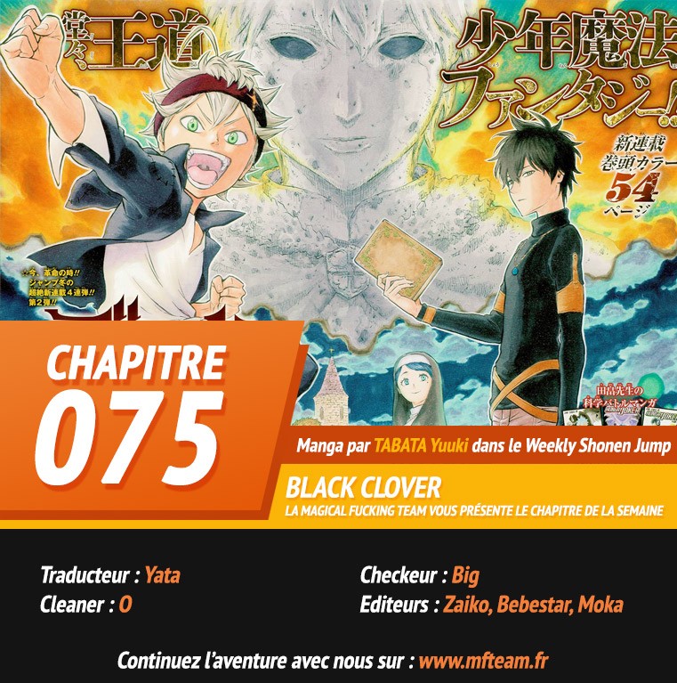 Read Black Clover vf Manga Online