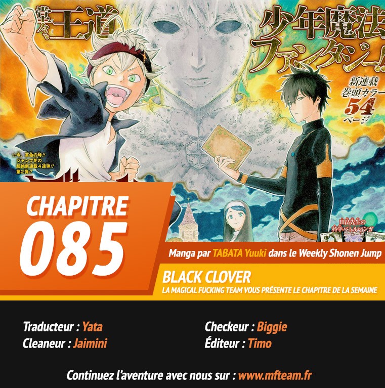 Read Black Clover vf Manga Online