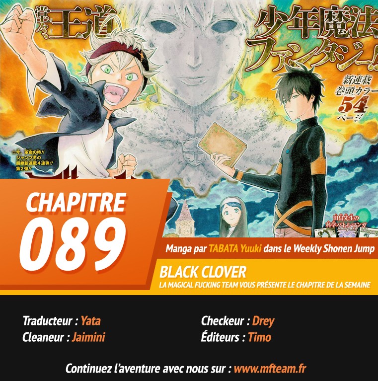 Read Black Clover vf Manga Online