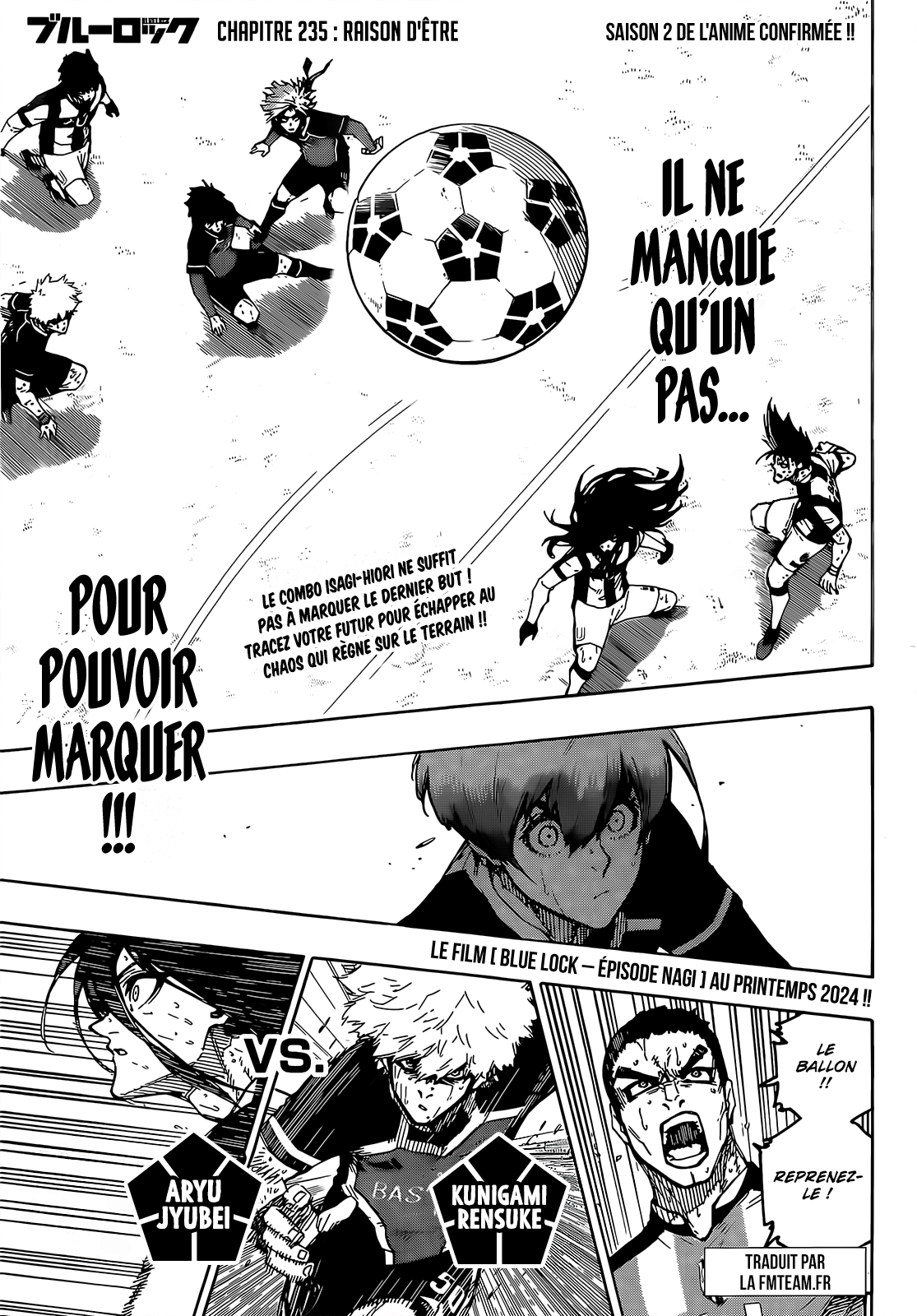 Read Blue Lock vf Manga Online