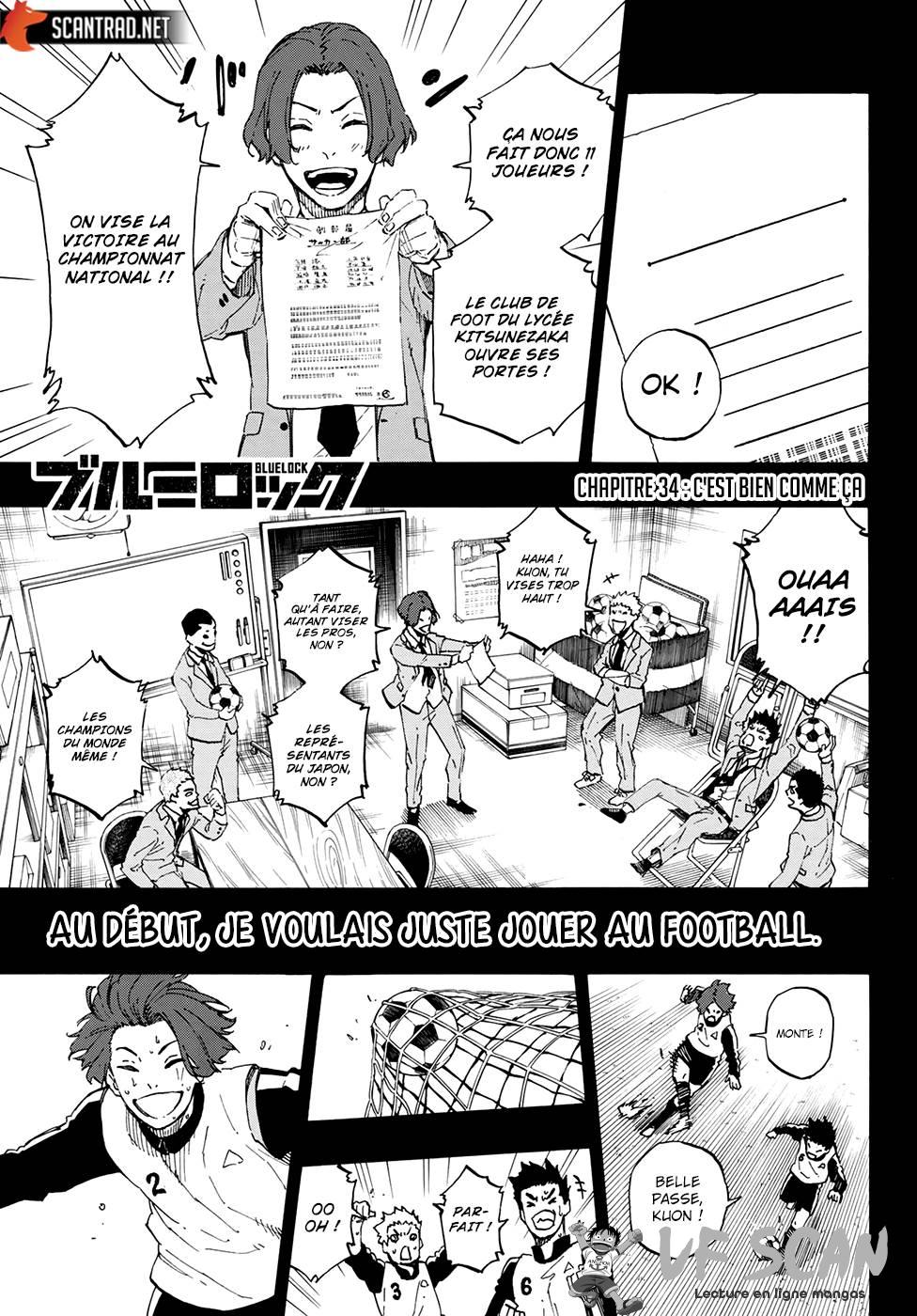 Read Blue Lock vf Manga Online