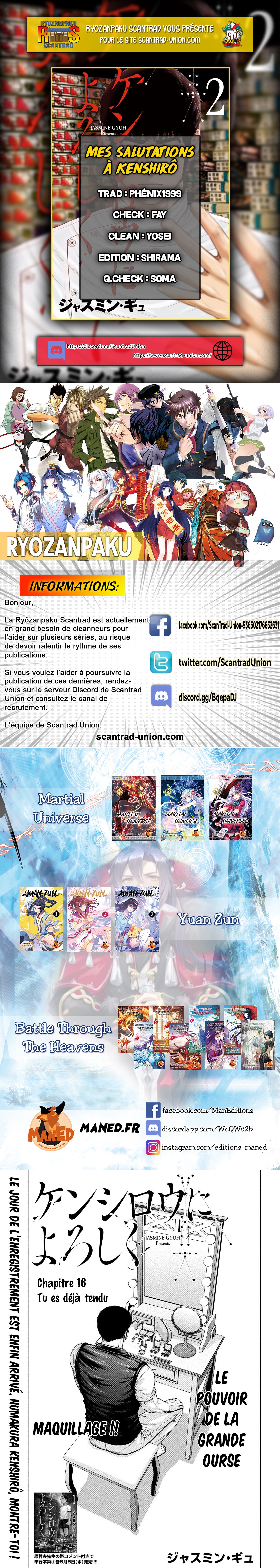 Read Mes salutations à Kenshiro vf Manga Online