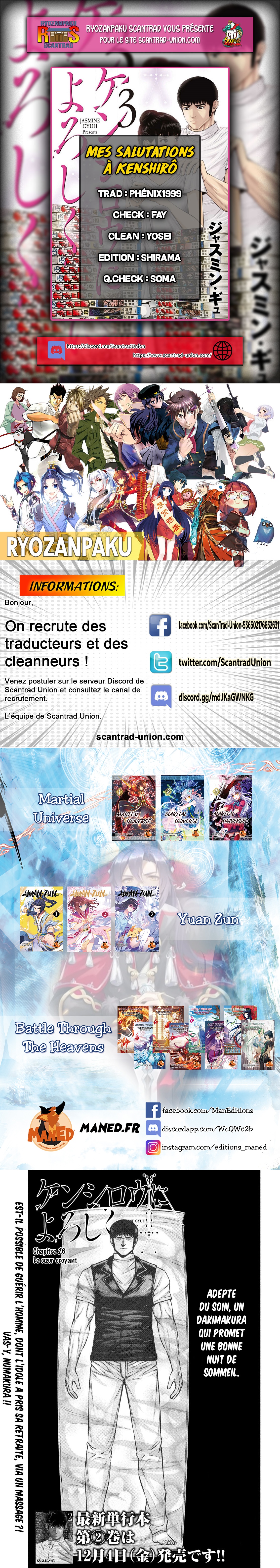 Read Mes salutations à Kenshiro vf Manga Online