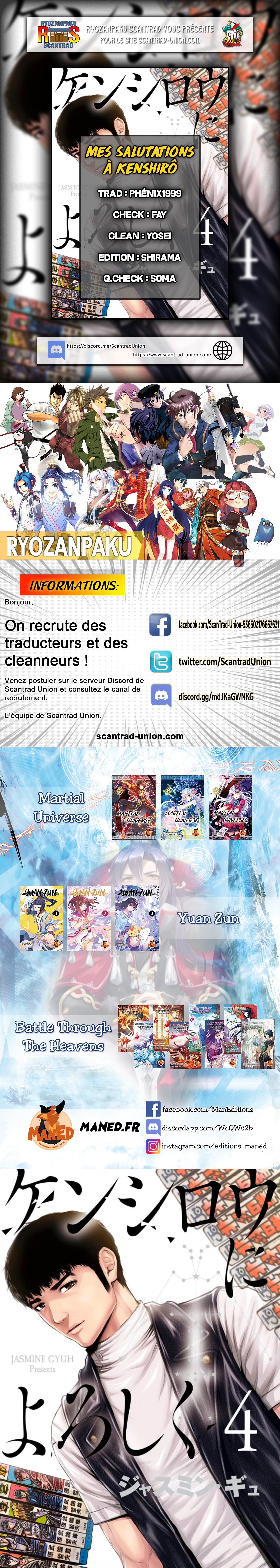 Read Mes salutations à Kenshiro vf Manga Online