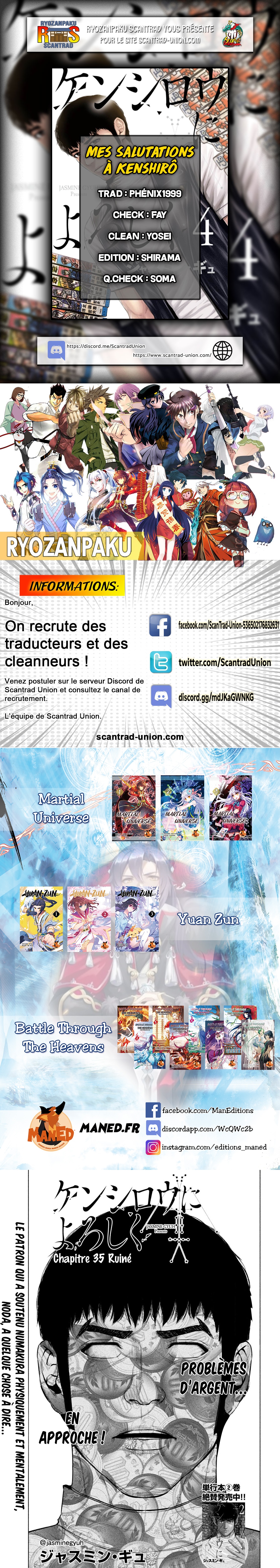Read Mes salutations à Kenshiro vf Manga Online