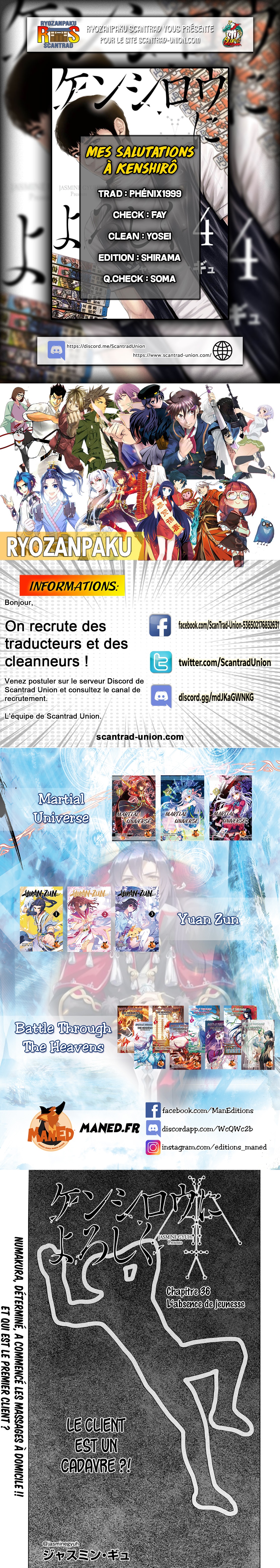 Read Mes salutations à Kenshiro vf Manga Online