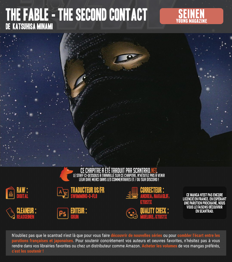 Read The Fable The Second contact vf Manga Online