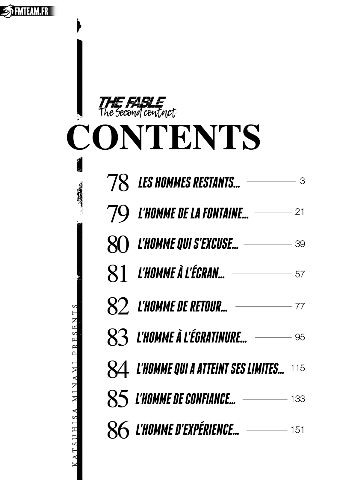Read The Fable The Second contact vf Manga Online