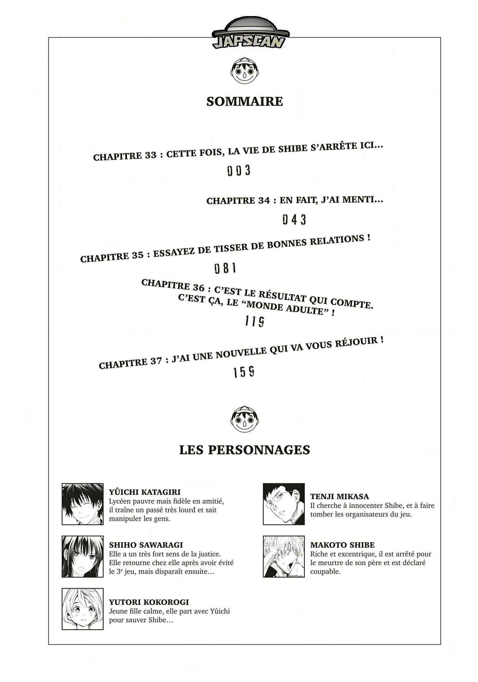 Read Tomodachi Game VF Manga Online