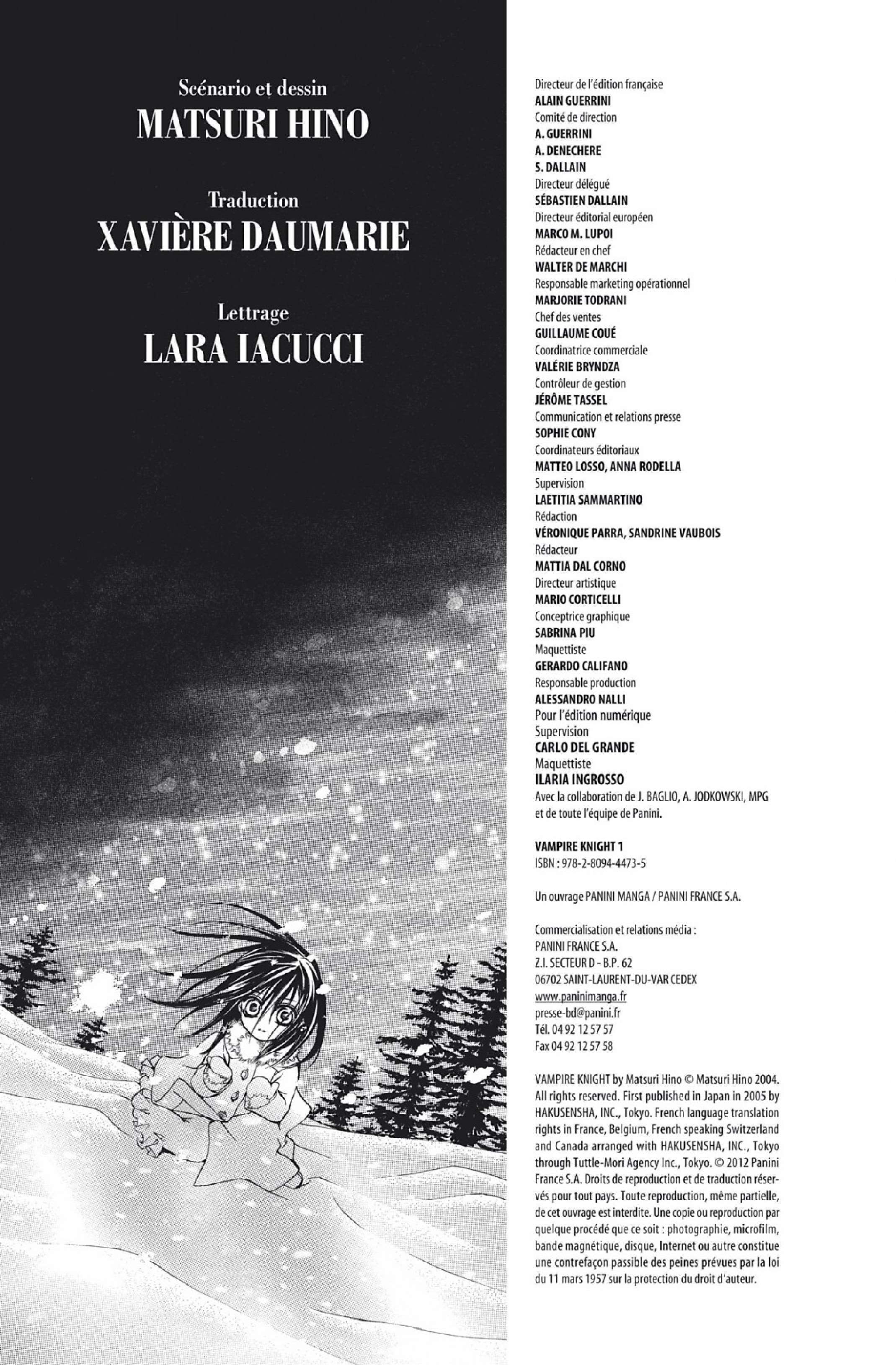 Read Vampire Knight vf Manga Online