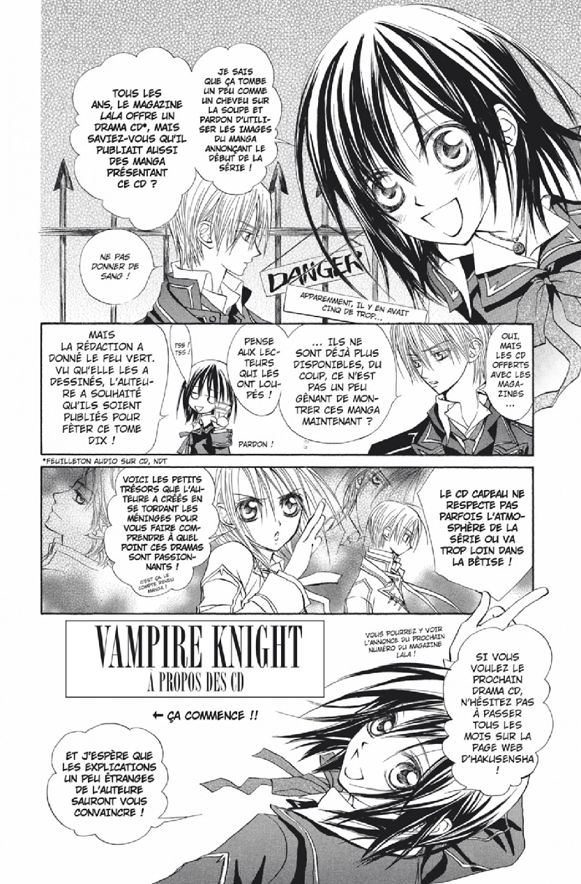 Read Vampire Knight vf Manga Online