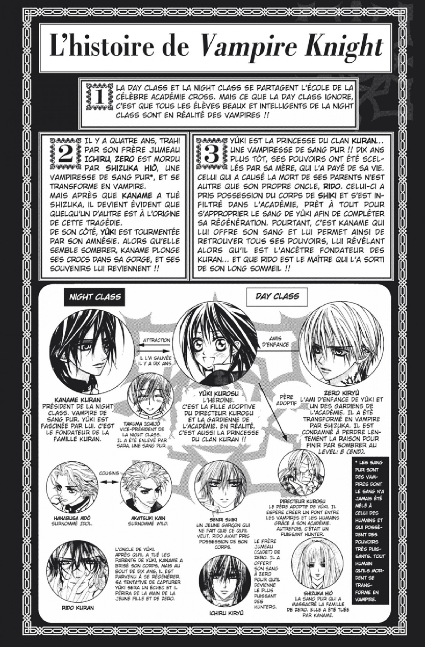 Read Vampire Knight vf Manga Online