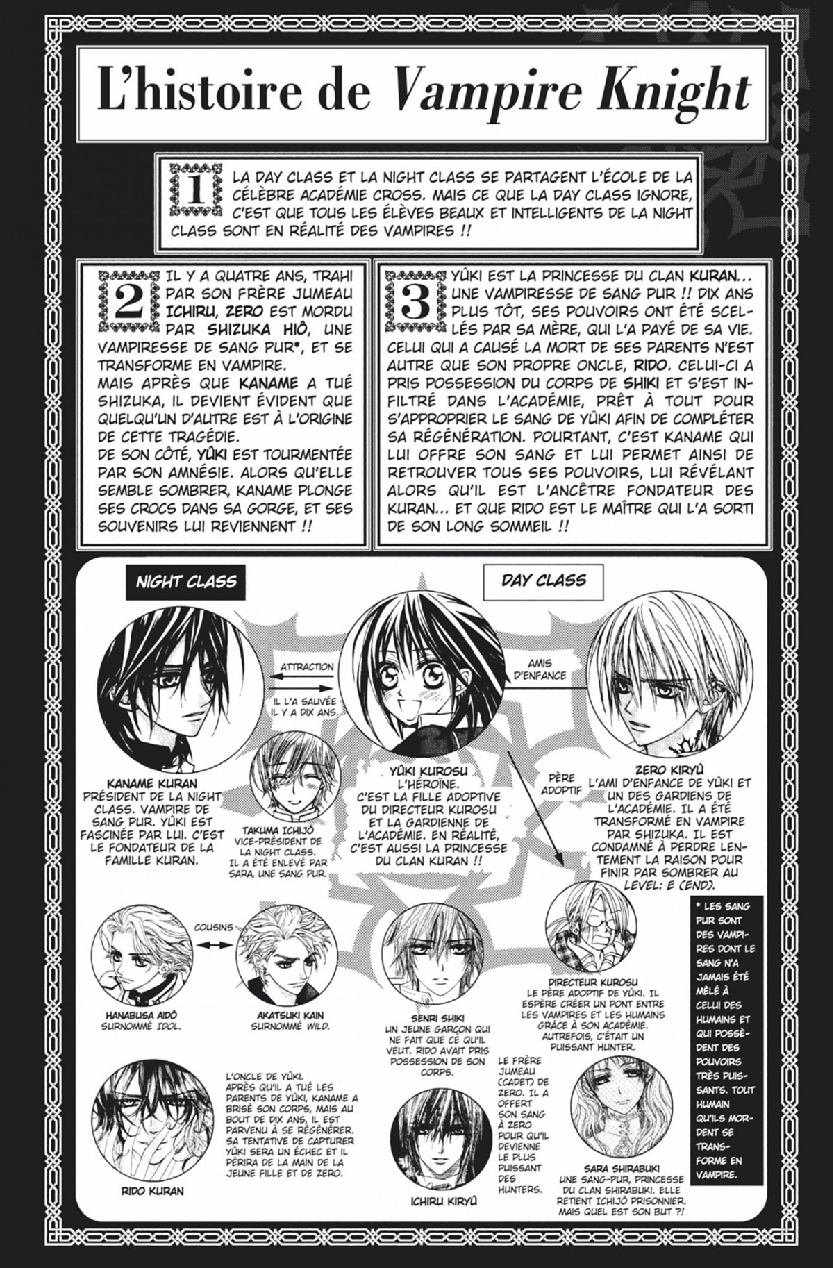 Read Vampire Knight vf Manga Online