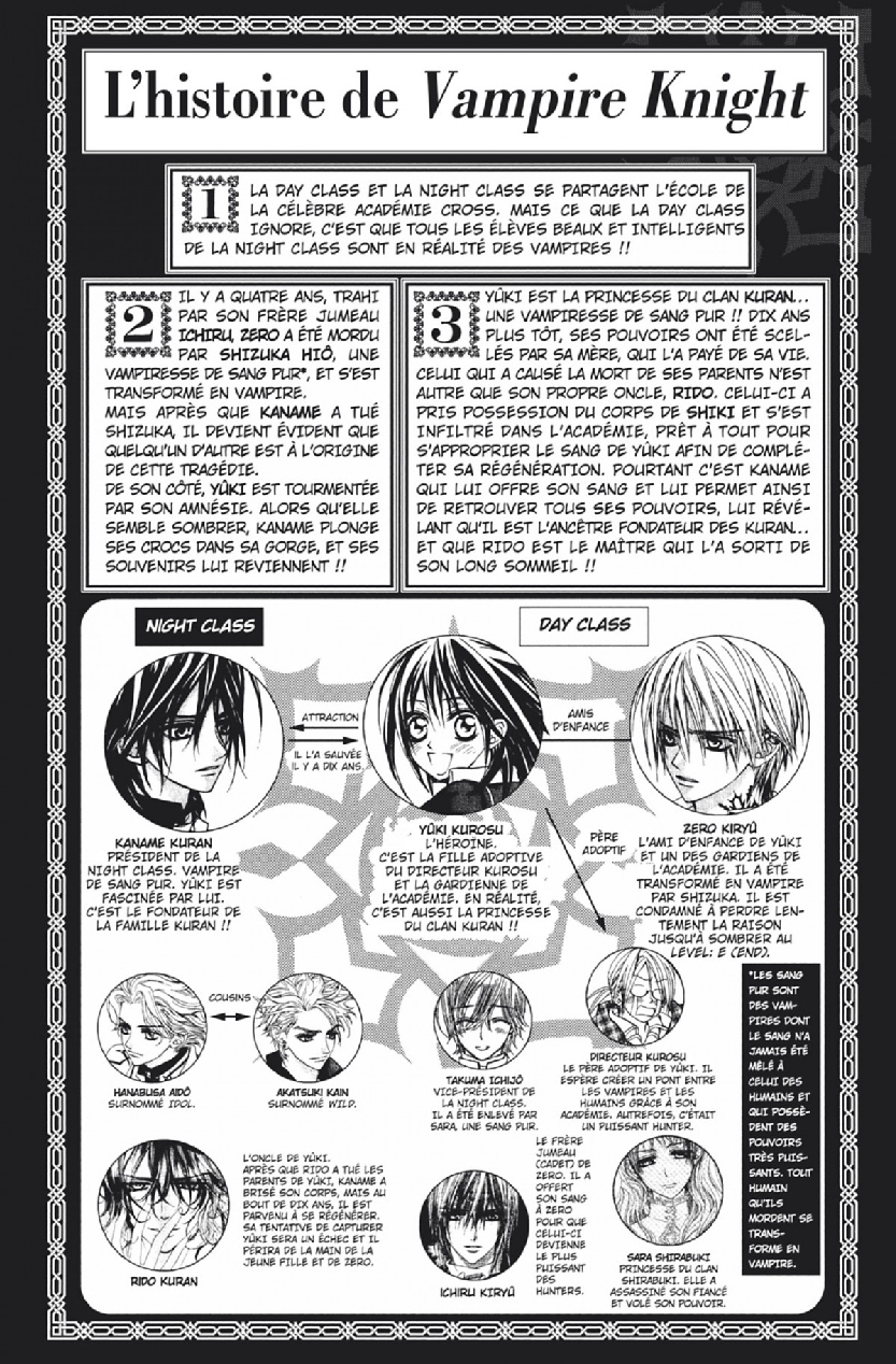 Read Vampire Knight vf Manga Online