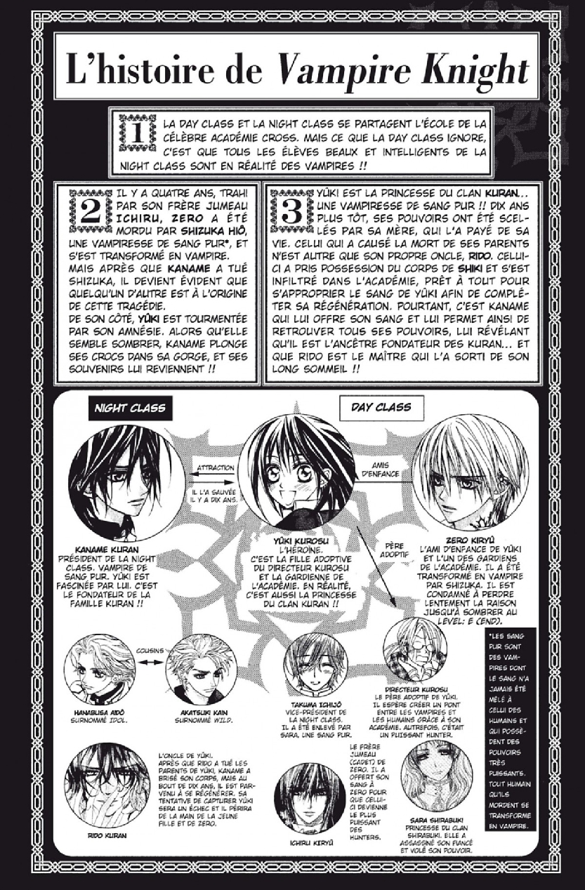 Read Vampire Knight vf Manga Online