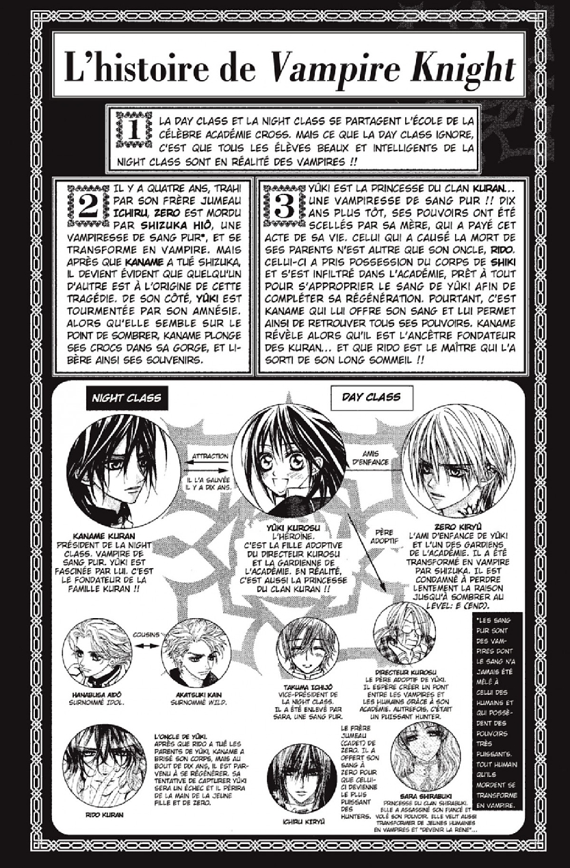Read Vampire Knight vf Manga Online