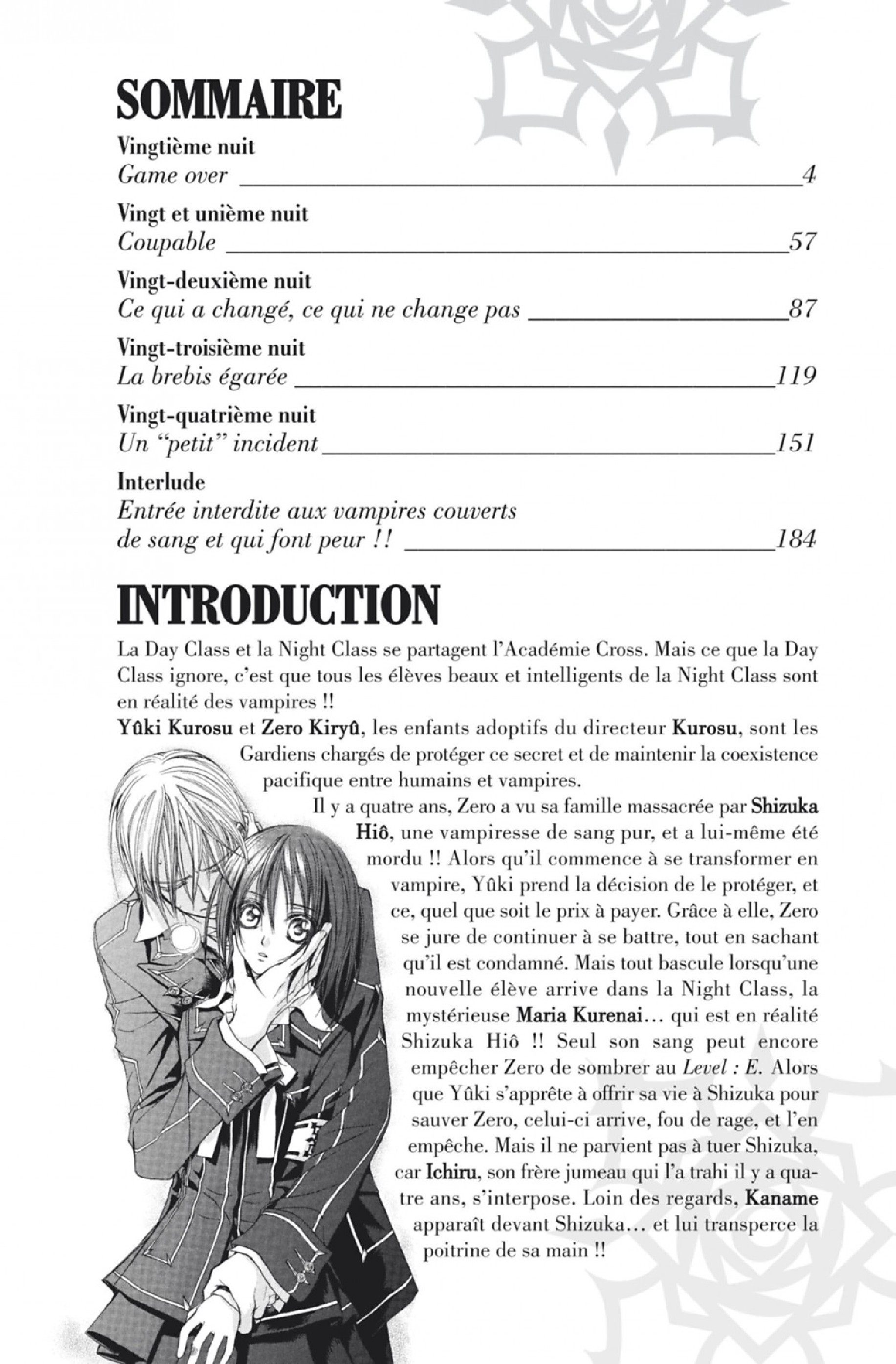 Read Vampire Knight vf Manga Online