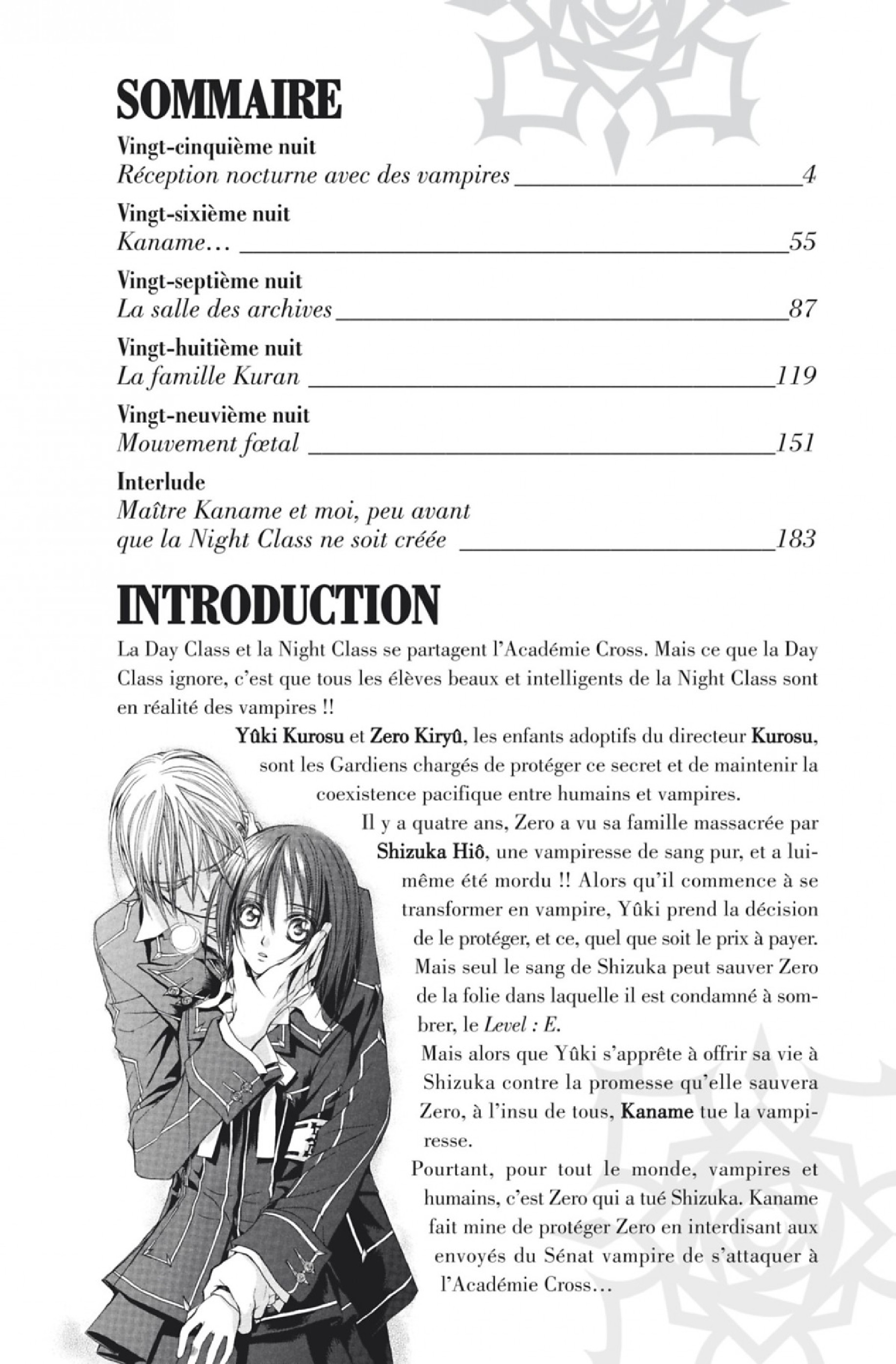 Read Vampire Knight vf Manga Online