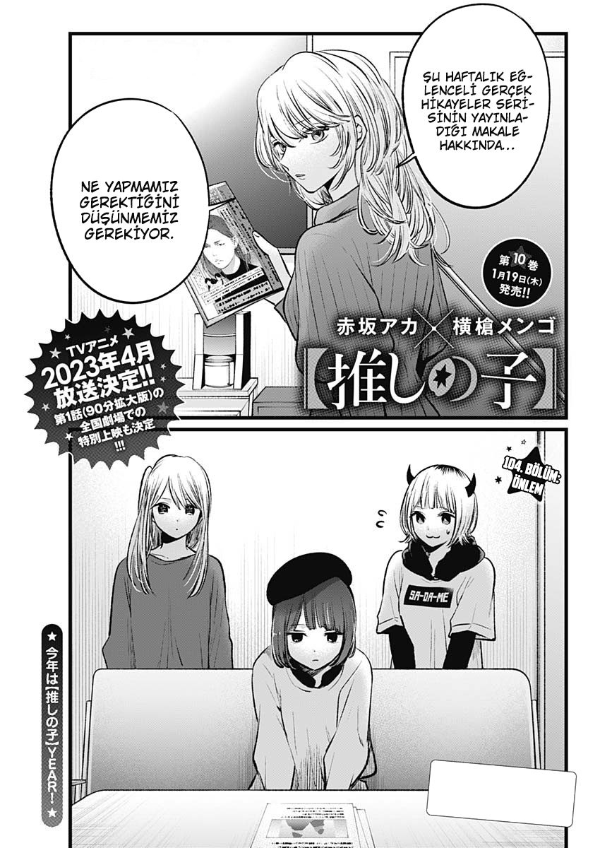 Read Oshi no Ko TR Manga Online